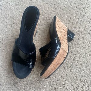 Fendi Cork Wedges 37.5 Medium excellent